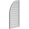 Ekena Millwork Quarter Round Top Left Surface Mount PVC Gable Vent w/ 2"W x 1-1/2"P Brickmould Frame, 20"W x 38"H GVPQL20X3802SN - alternate 5